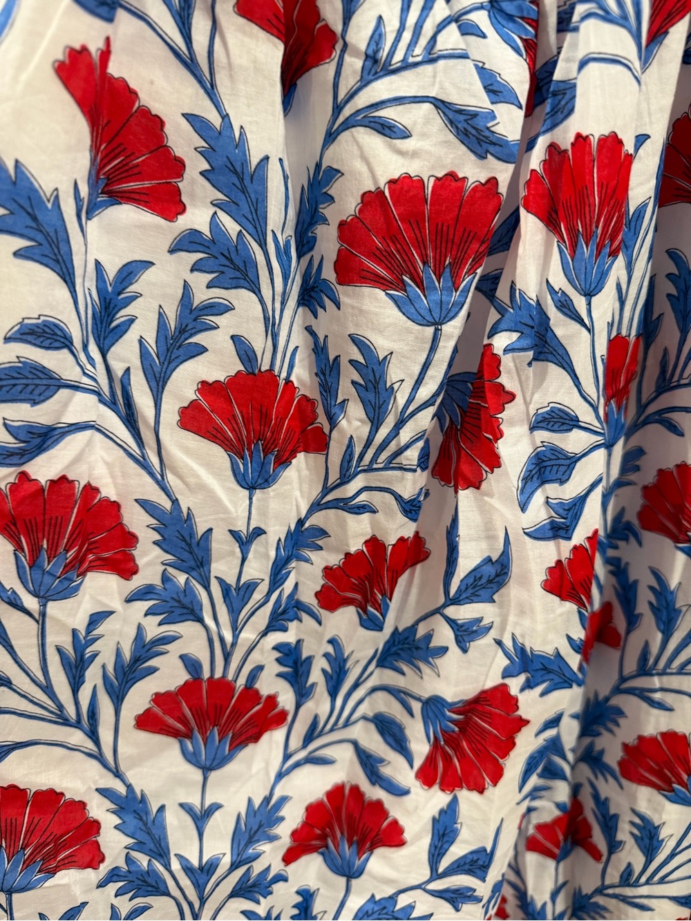 Vineyard Vines Sconset White Red & Blue Floral Maxi Dress - Picture 4 of 5